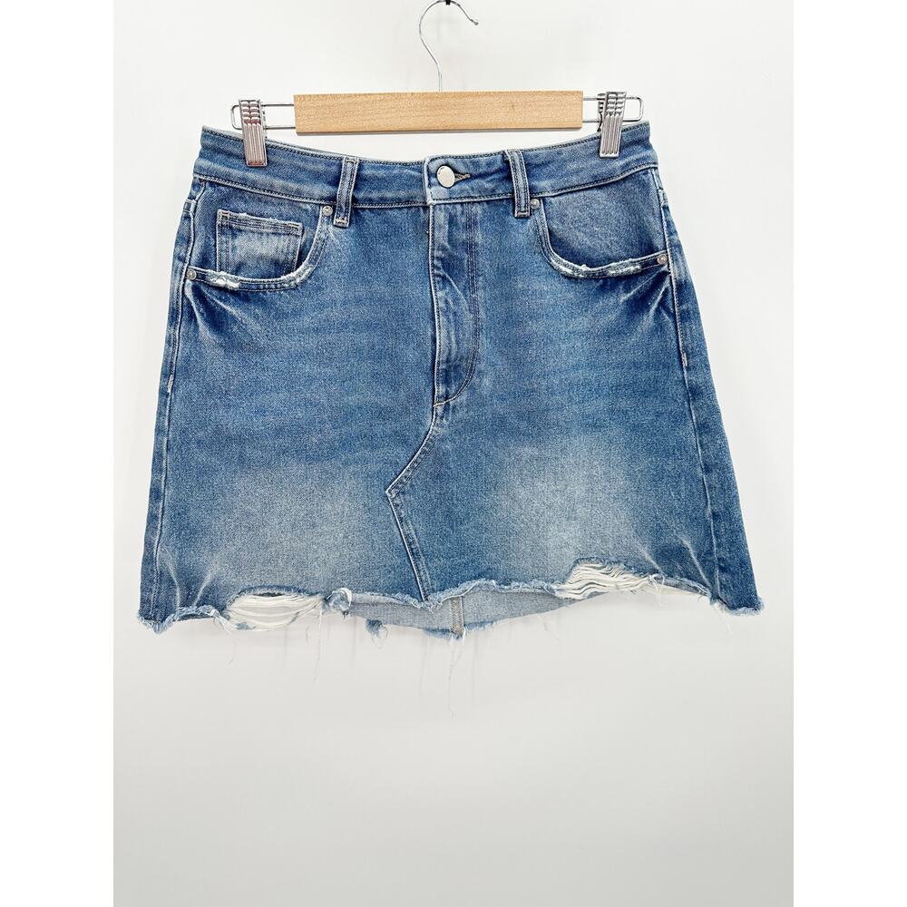 DL1961 Denim Mini Skirt Size 30 Festival Cut Off Boho Western Country Date Night
